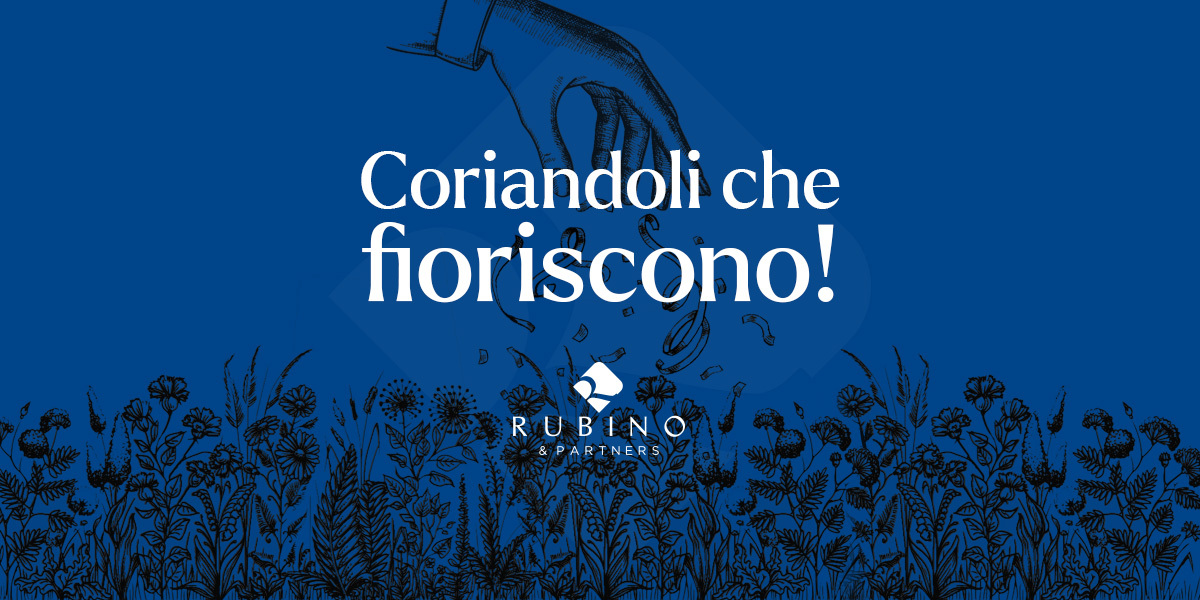 coriandoli che fioriscono